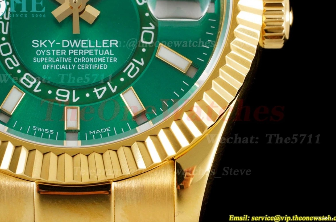 Dial A9001 SkyDweller 42mm Green JWF YG YG 0211